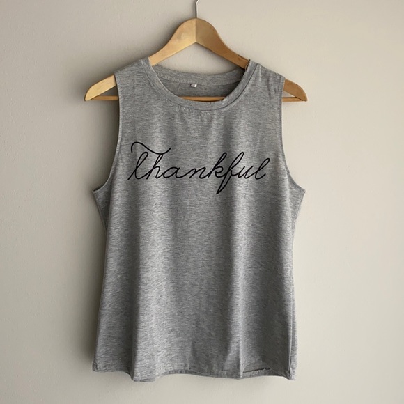Tops - 🌸 NWOT Women’s Thankful Tank Top L/XL